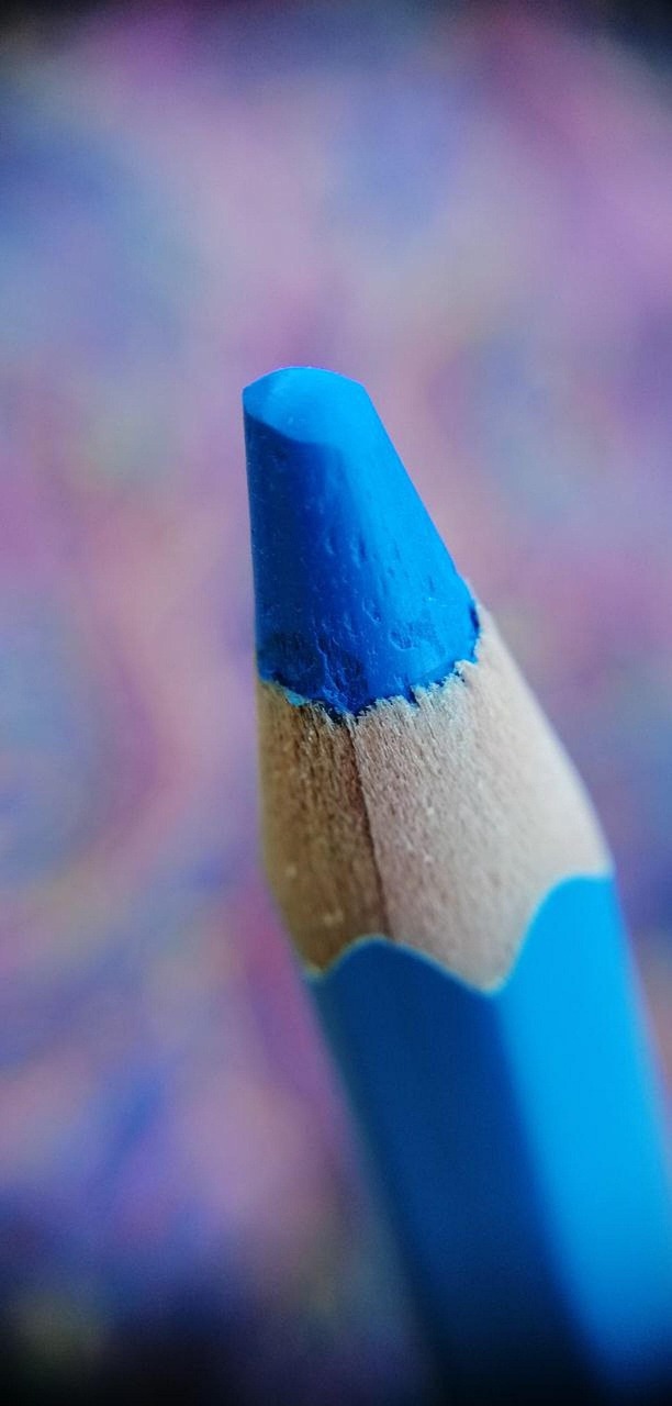services-04 color pencil, blue pencil, blue color pencil, blue, arts and crafts, art supplies, coloring material, coloring, macro photography, bokeh, crayons